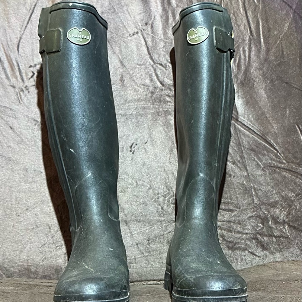 Le Chameau Chasseur Leather Lined Boots